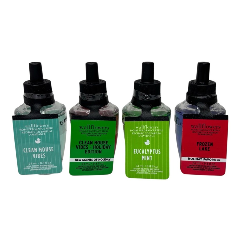 Bath & Body Works Wallflowers Clean Home Fresh 4-Pack Clean House Vibes